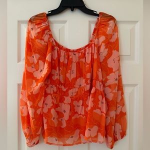 Orange blouse